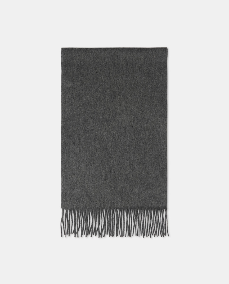 Cachecol de Caxemira Cinzento-claro-1