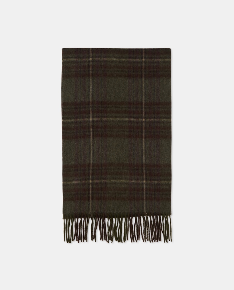 Cachecol de Caxemira Verde-claro-1