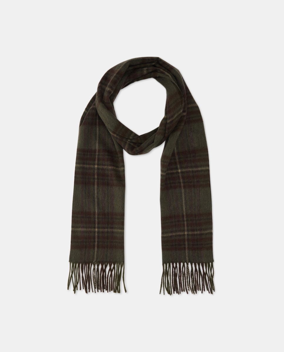 Cachecol de Caxemira Verde-claro-2