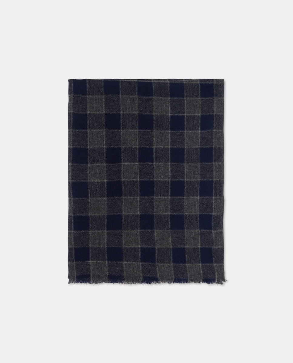 Écharpe de Caxemira Azul-marinho-1