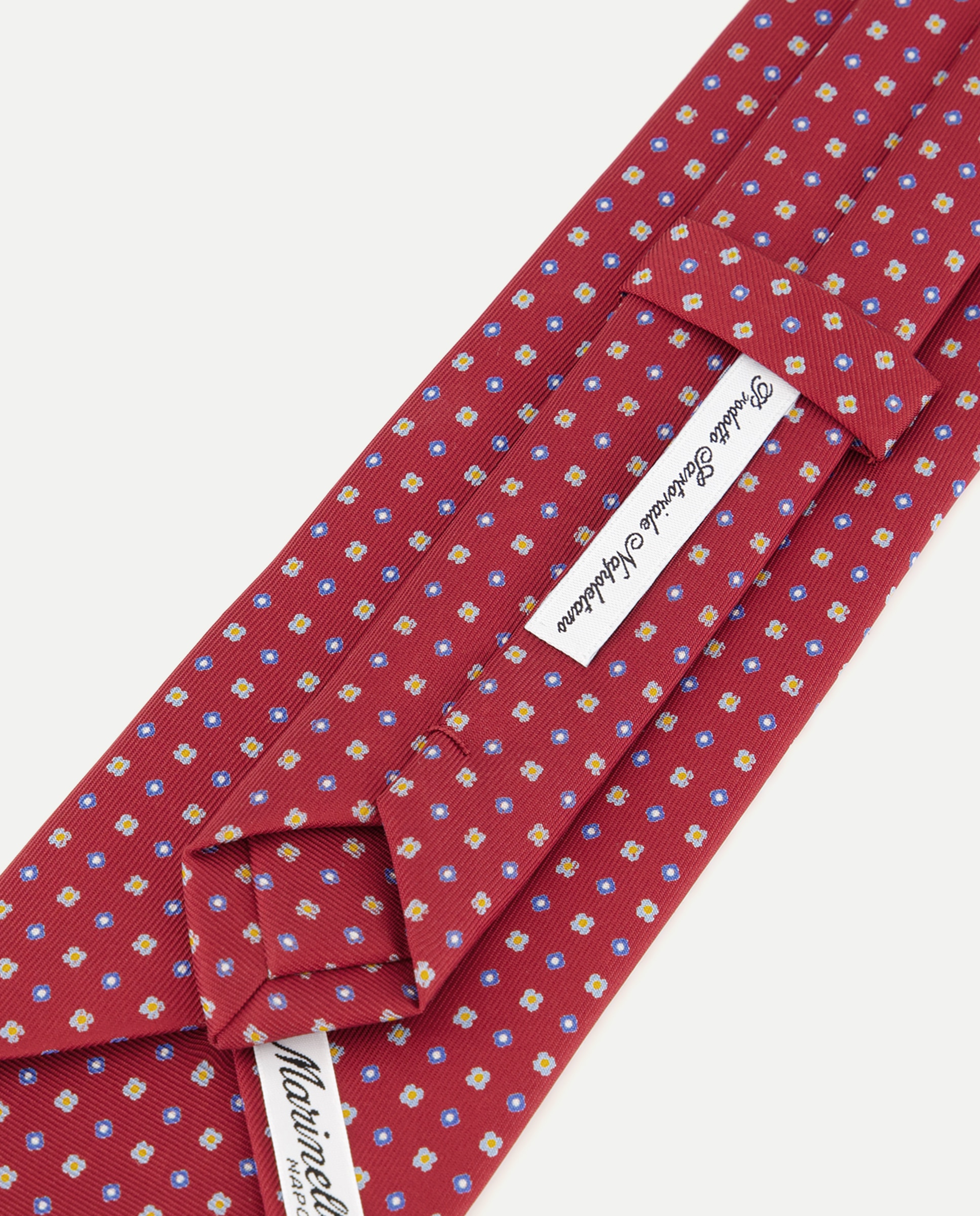 Gravata de Seda Natural Vermelho-3