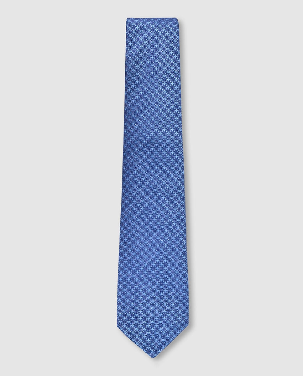 Corbata de seda de hombre. - Miguel Bellido - Azul Azul-1