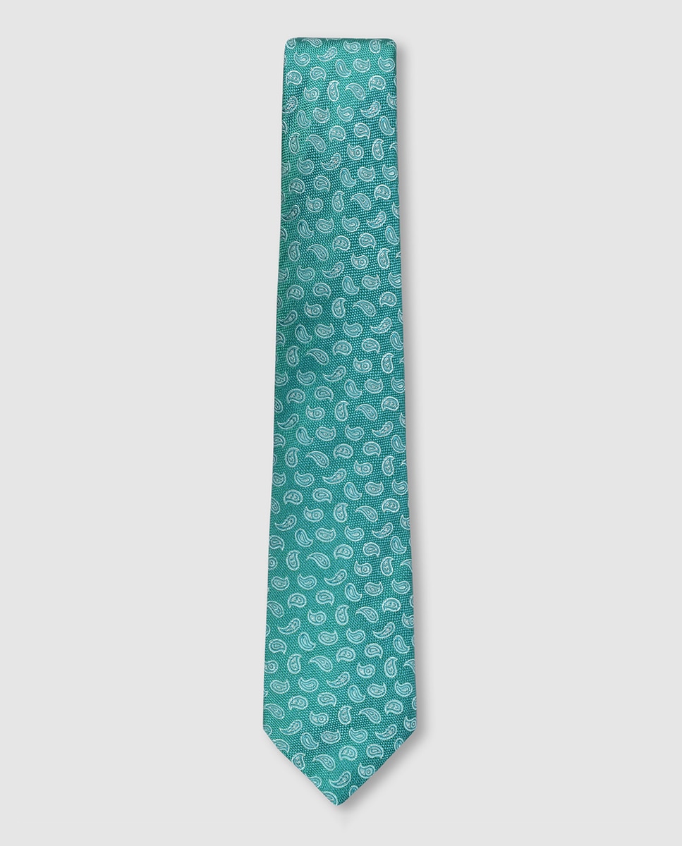Imagen 0 de Corbata de seda de hombre. Verde