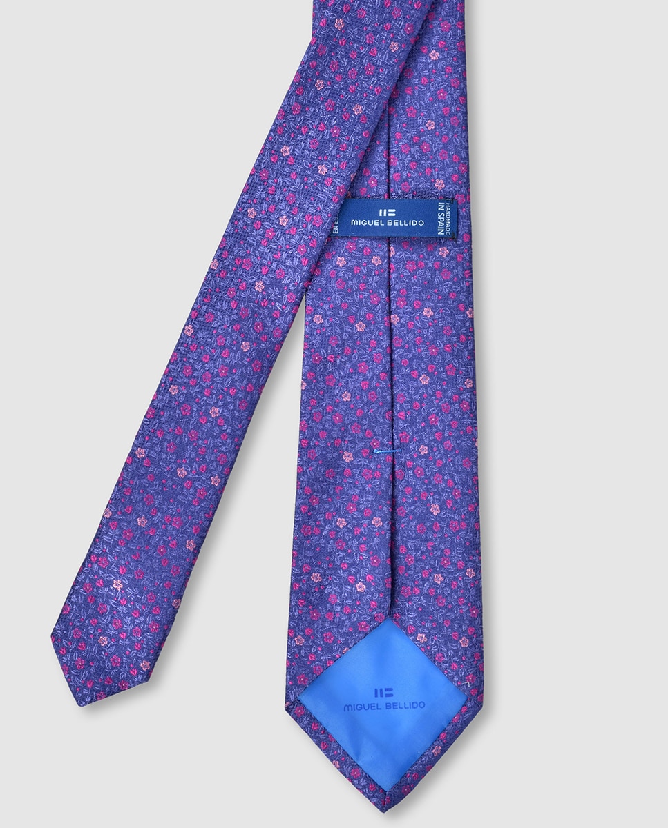 Gravata de Seda Azul-2