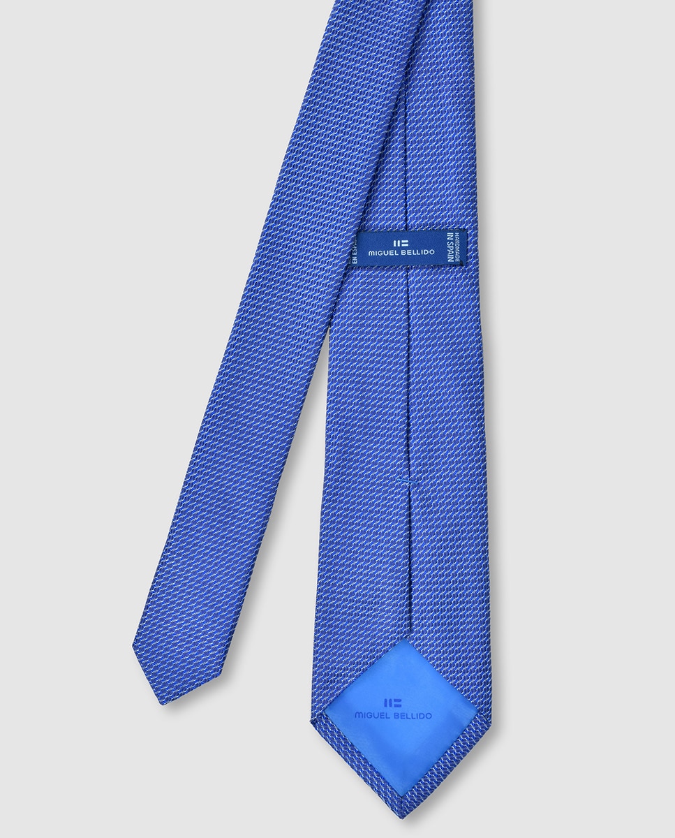 Gravata de Seda Azul-2