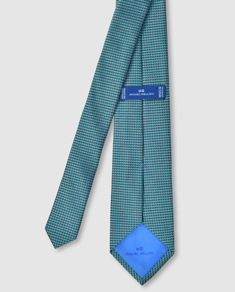 Gravata de Seda Verde-2