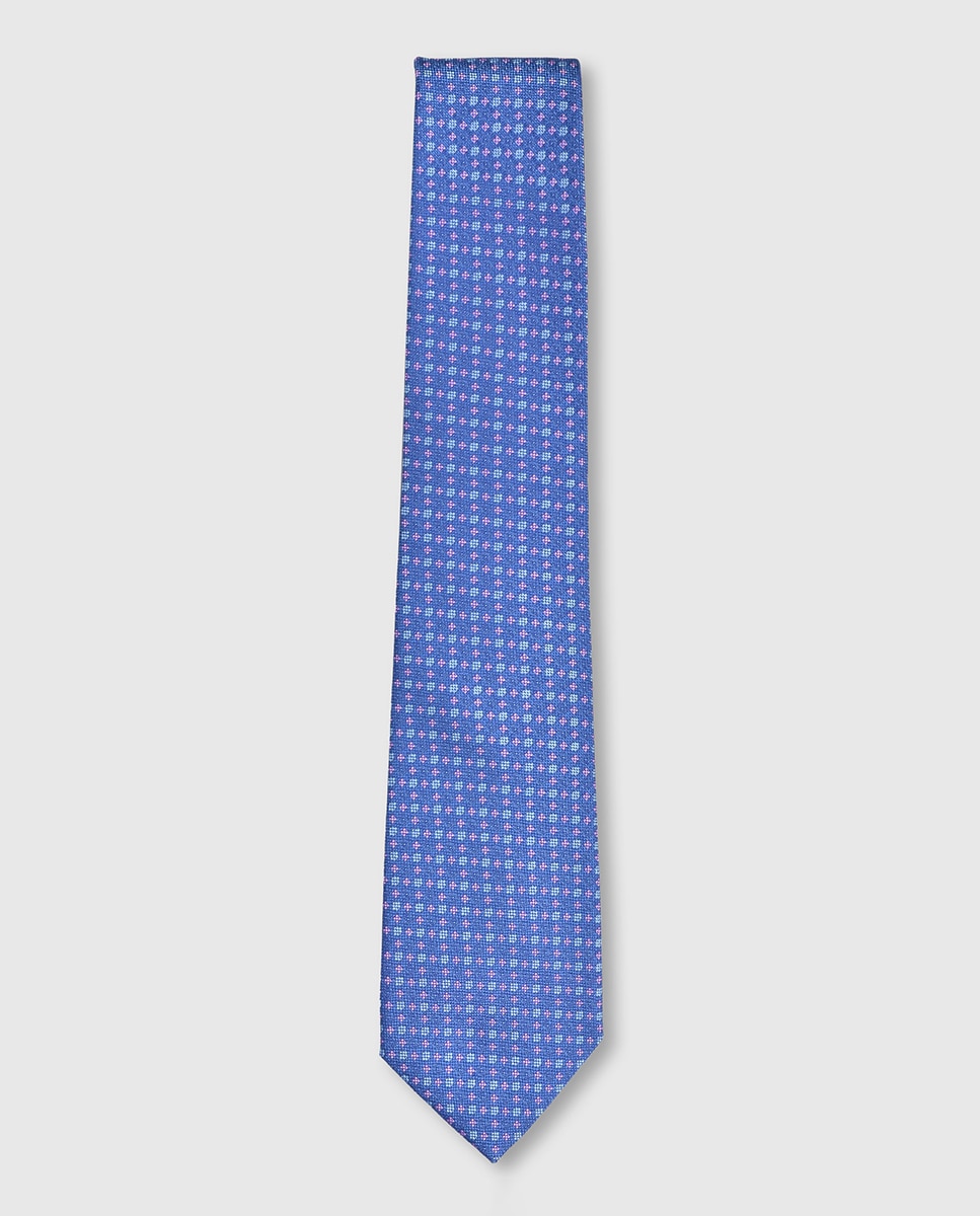 Gravata de Seda Azul-1