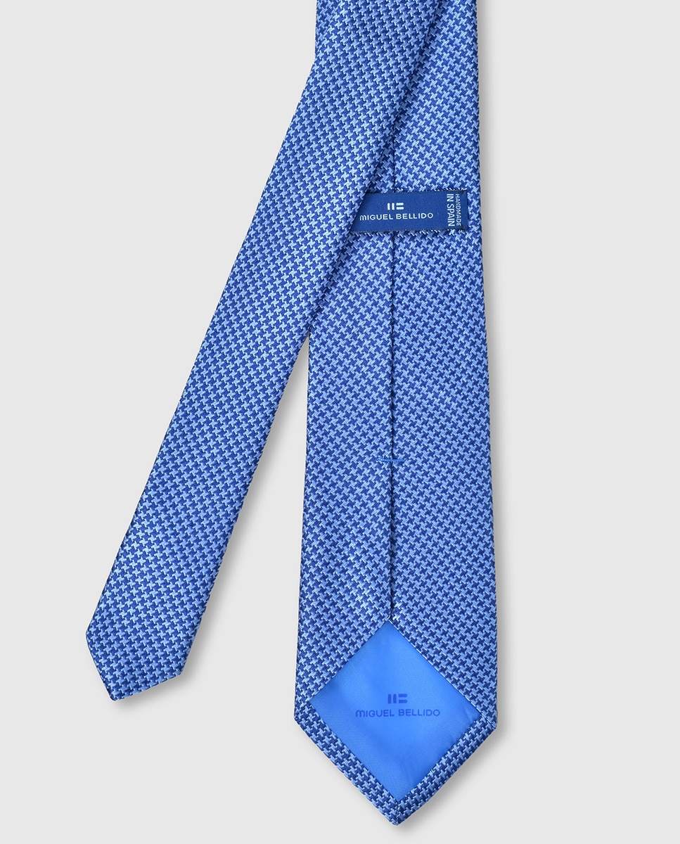 Gravata de Seda Azul-2
