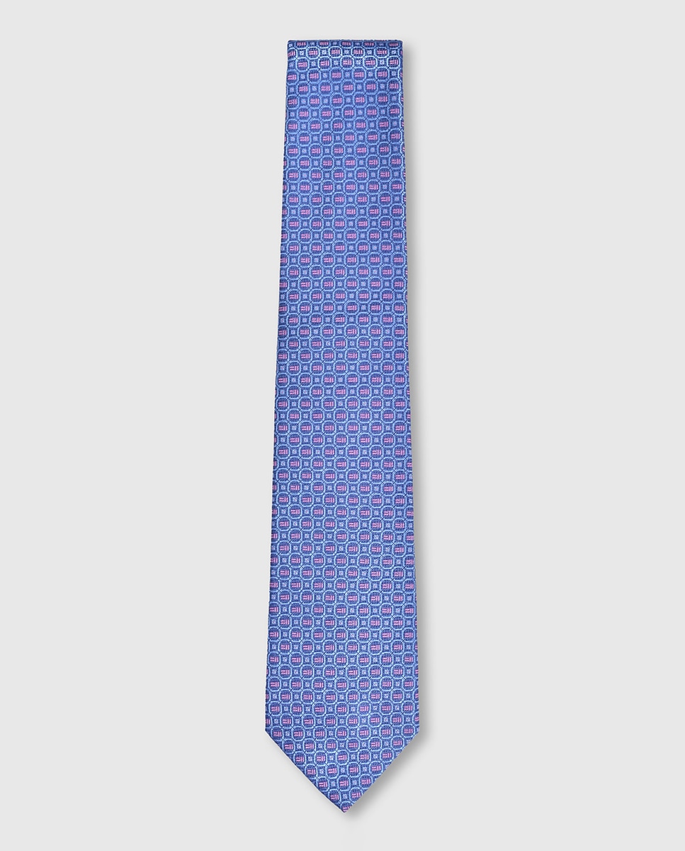 Gravata de Seda Azul-1