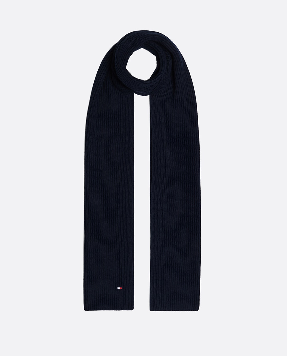 Cachecol de Malha com Bandeira Azul-marinho-1