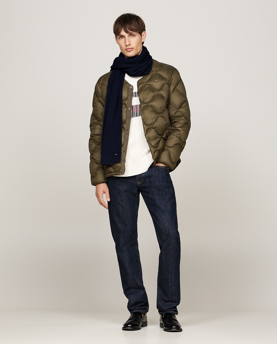 Cachecol de Malha com Bandeira Azul-marinho-4