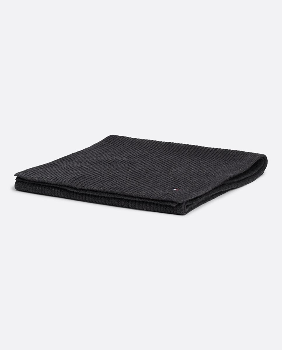 Bufanda punto con bandera de hombre - Tommy Hilfiger - Gris oscuro Gris oscuro-2