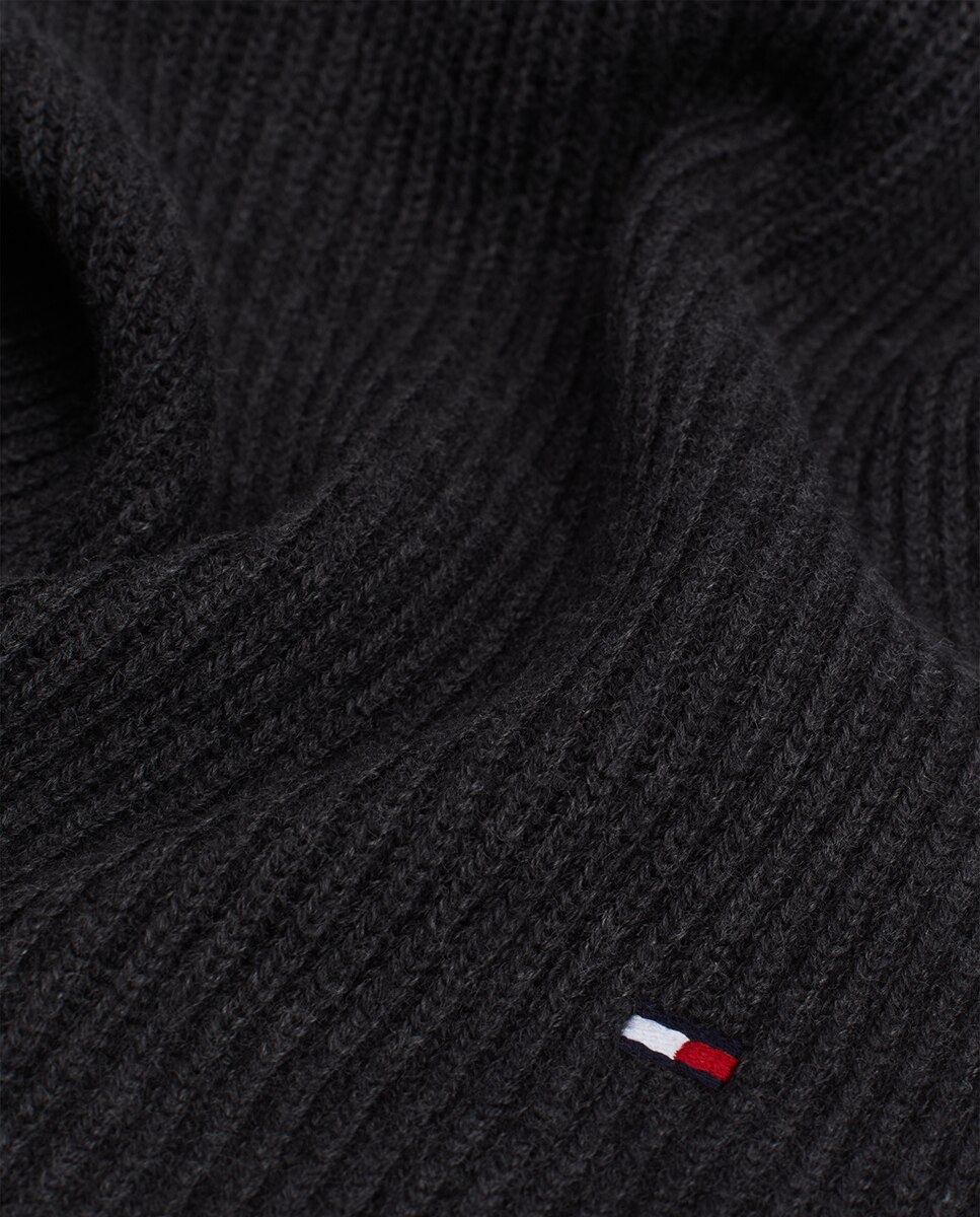 Bufanda punto con bandera de hombre - Tommy Hilfiger - Gris oscuro Gris oscuro-11