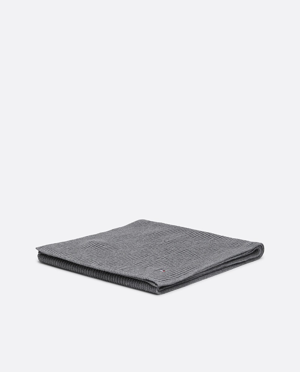 Cachecol de Malha com Bandeira Cinzento-claro-3