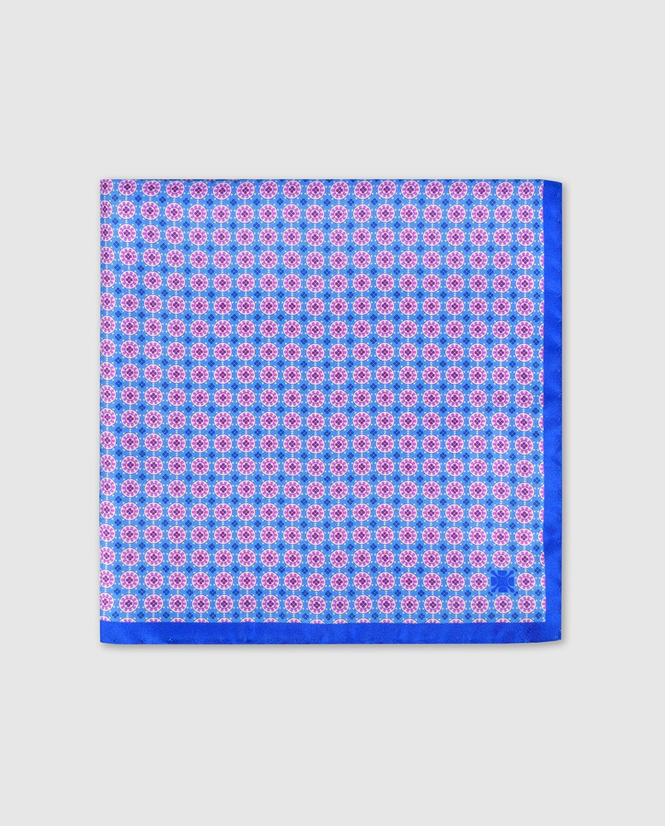 Pañuelo seda de hombre - Olimpo - Azul Azul-1