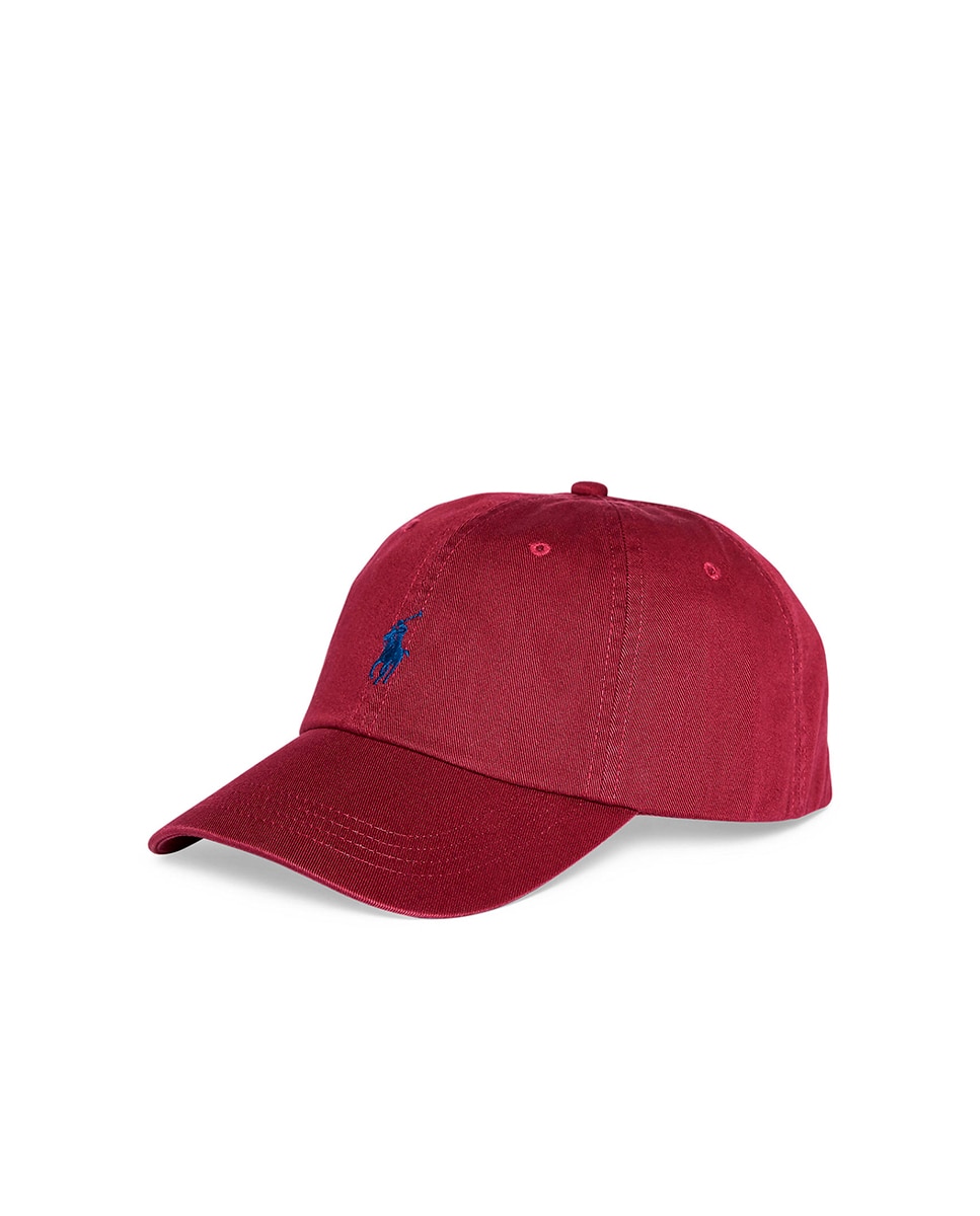 Boné com Cavalo Bordado e em Algodão Vermelho-1