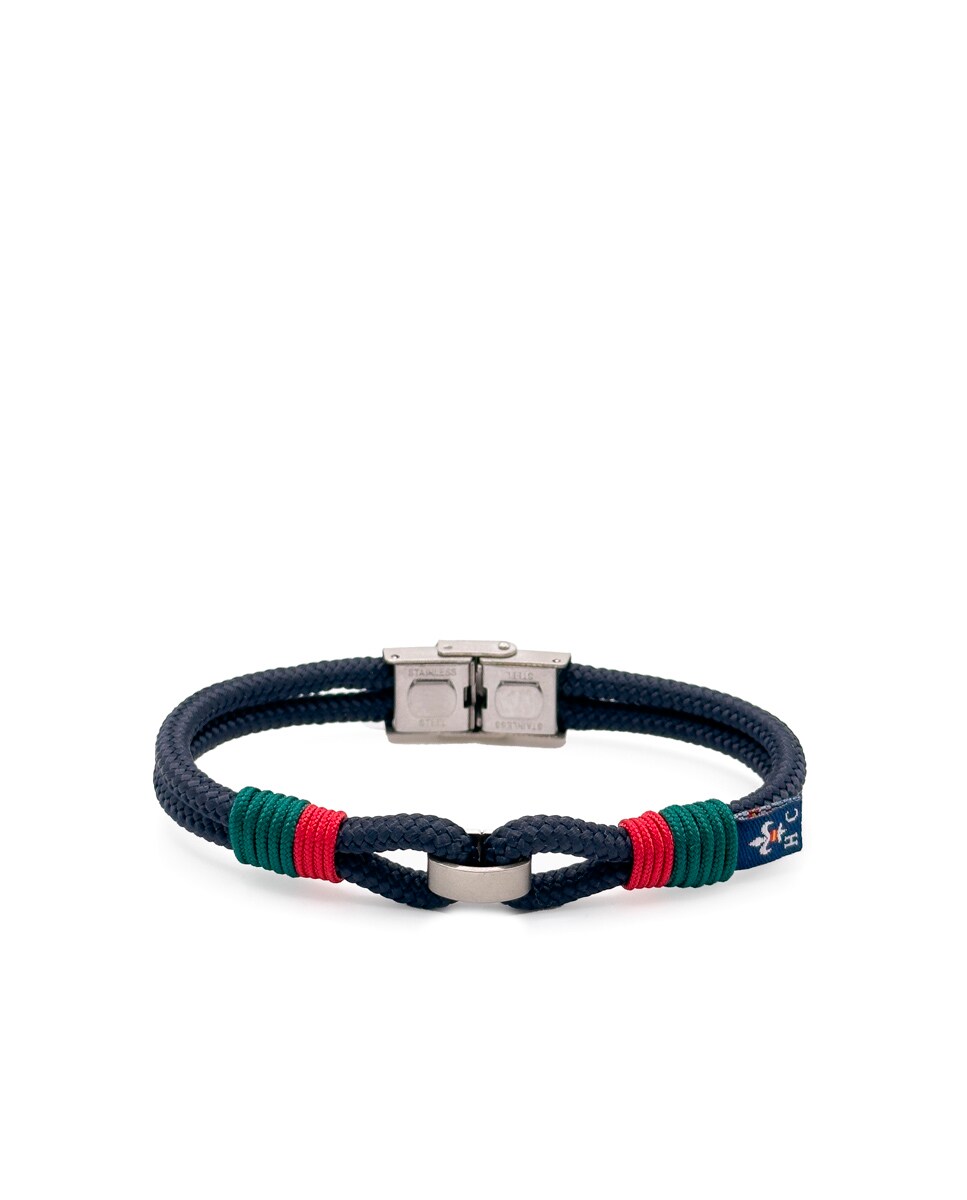 Pulseira Veneza - Azul-Marinho/Vermelho/Verde Multicolor-2