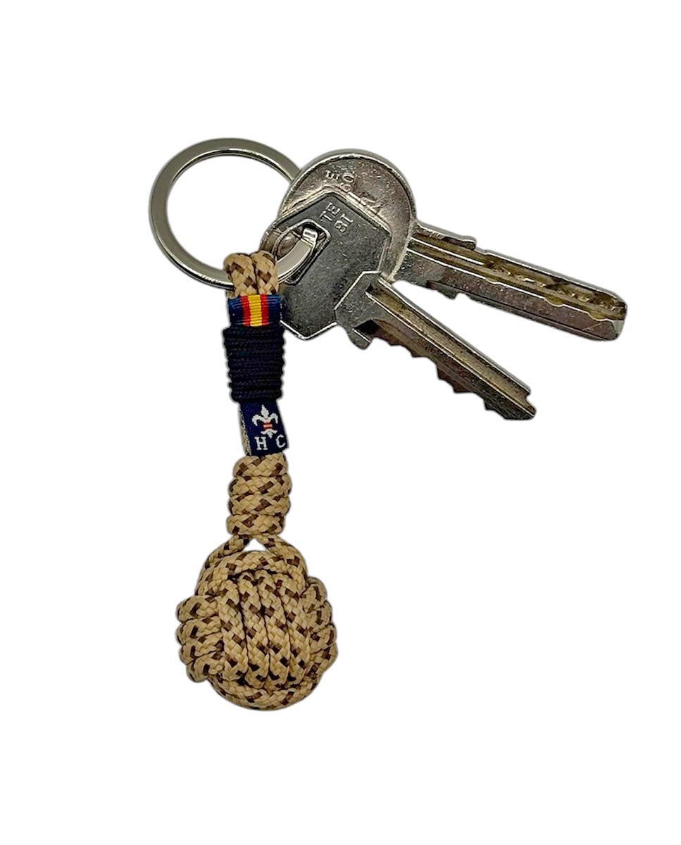 Porta-Chaves Bola - Bege Castanho-2