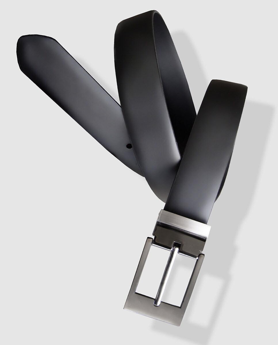 Cinto em pele preto Preto-3