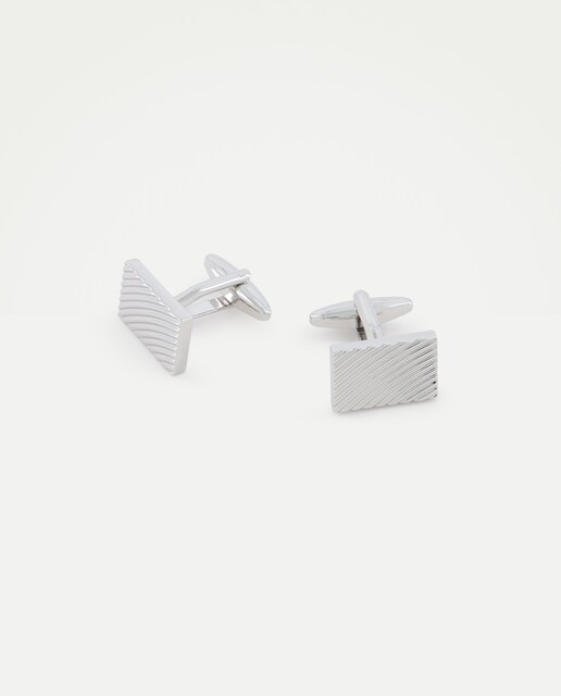 Gemelos de hombre Emidio Tucci rectangular plata