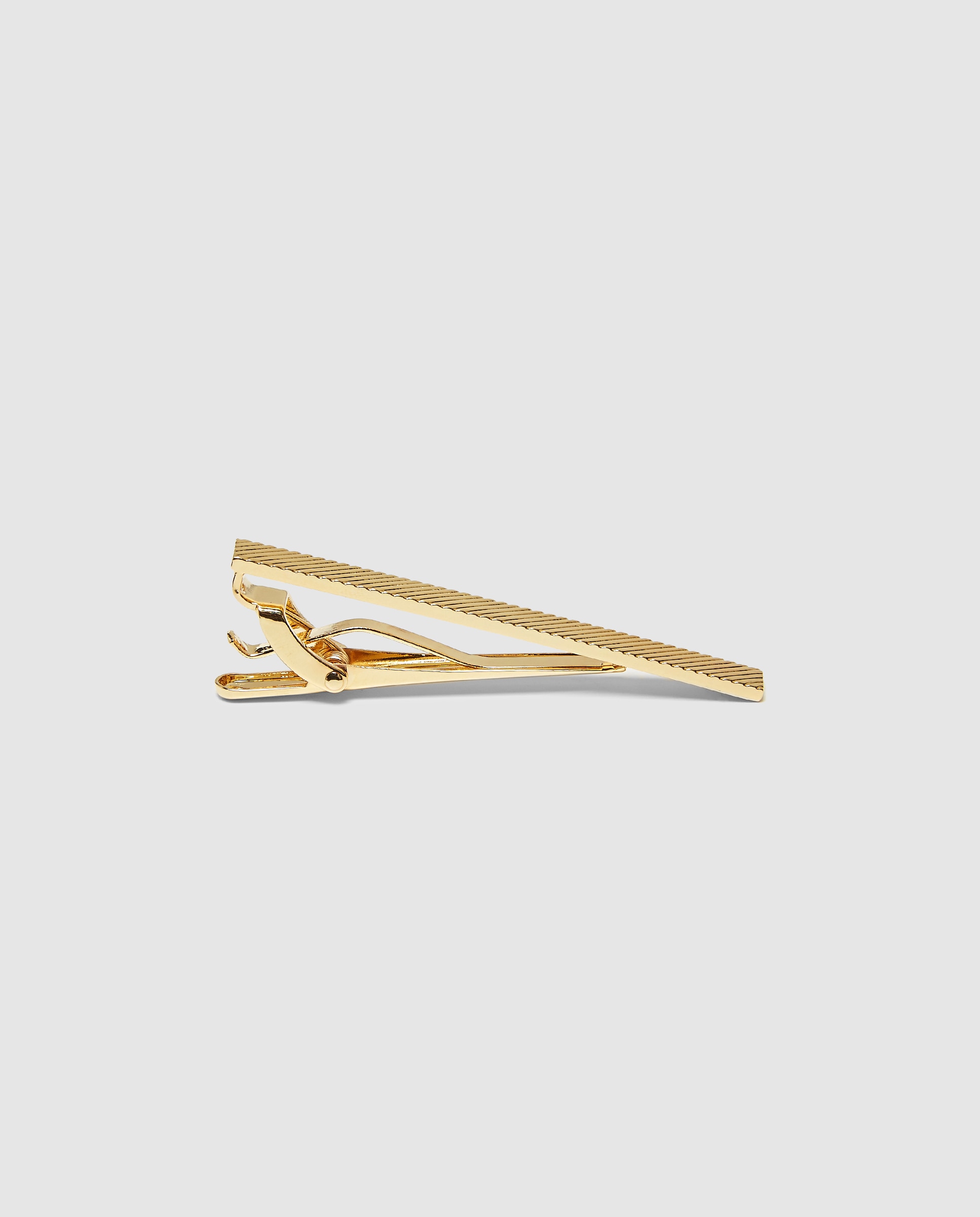 Alfinete de gravata diagonal dourado Ouro-1