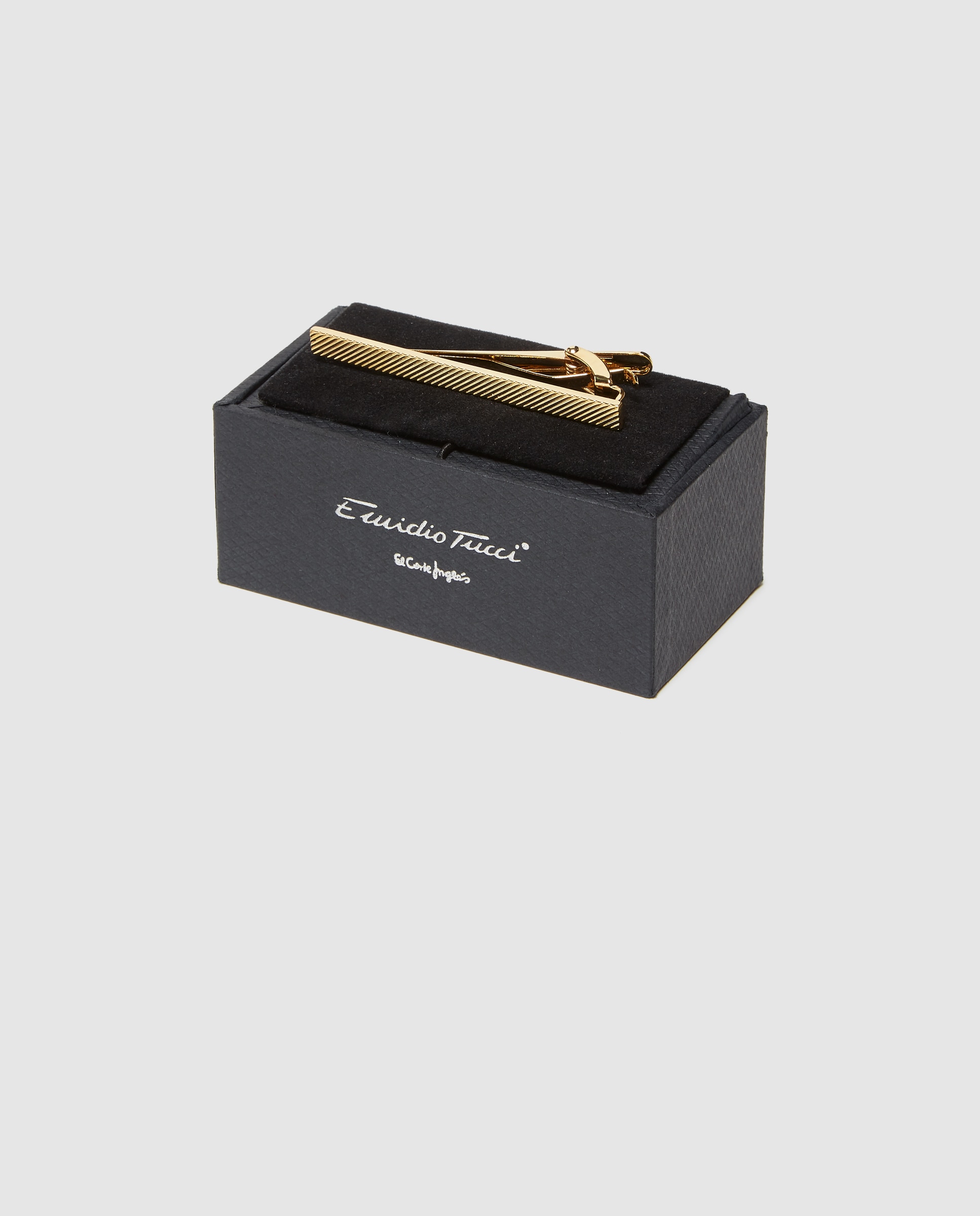 Alfinete de gravata diagonal dourado Ouro-2