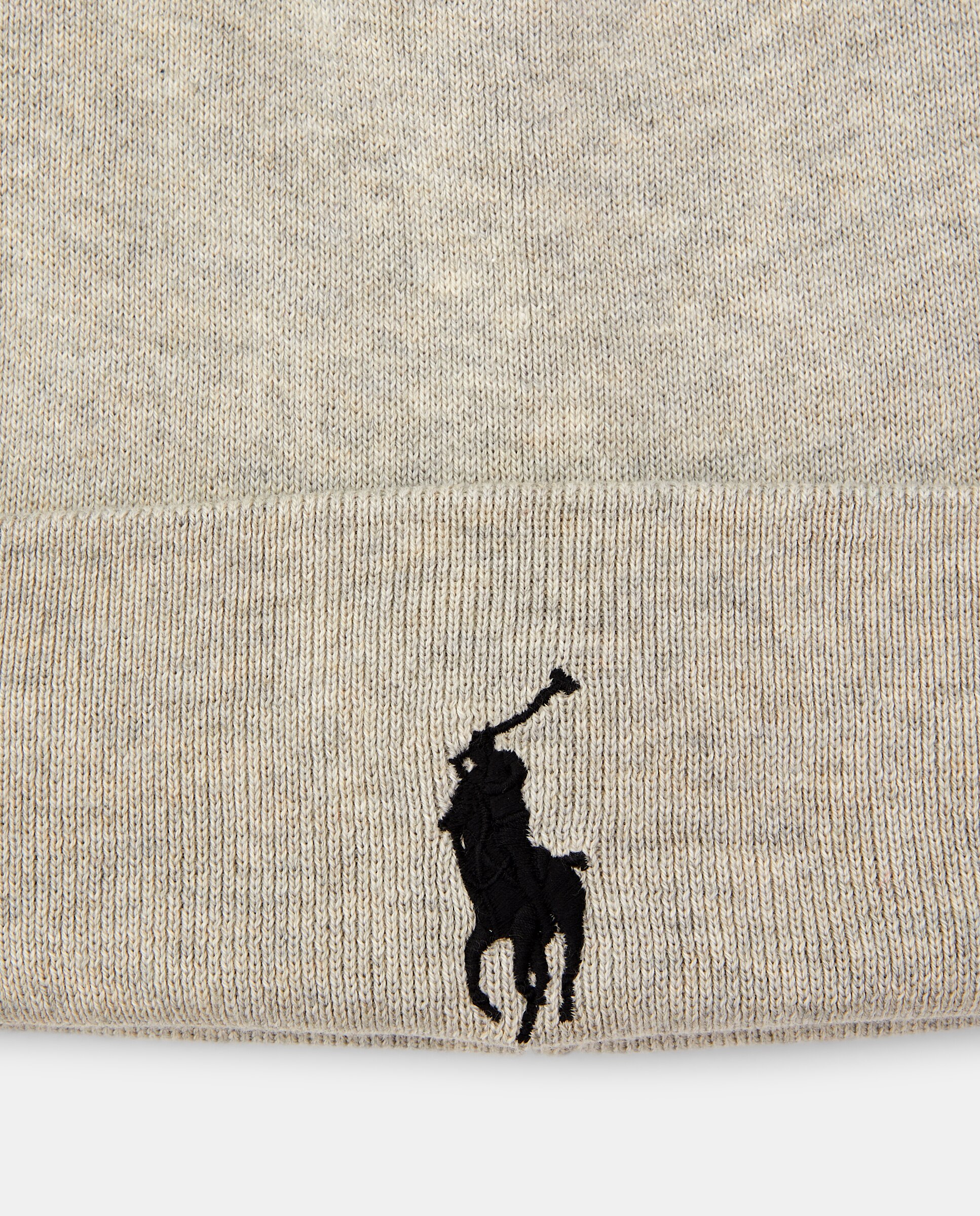 Gorro com Cavalo Bordado e em 100% Algodão Cinzento-2