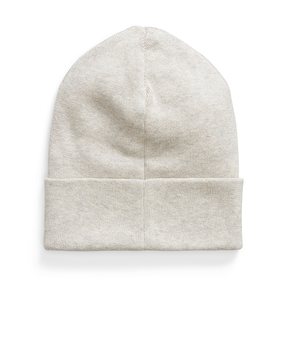 Gorro com Cavalo Bordado e em 100% Algodão Cinzento-4