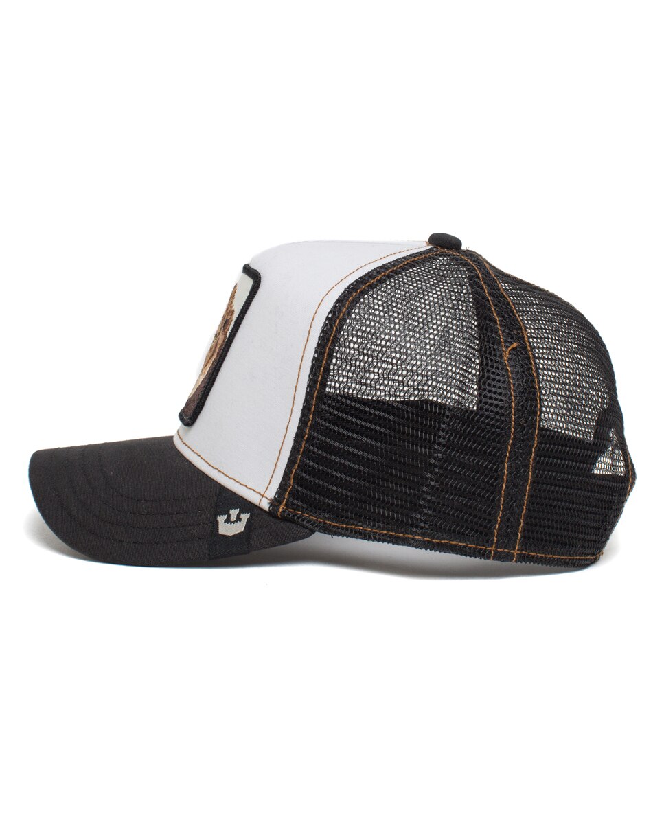 Boné Trucker com Emblema à Frente Preto-3