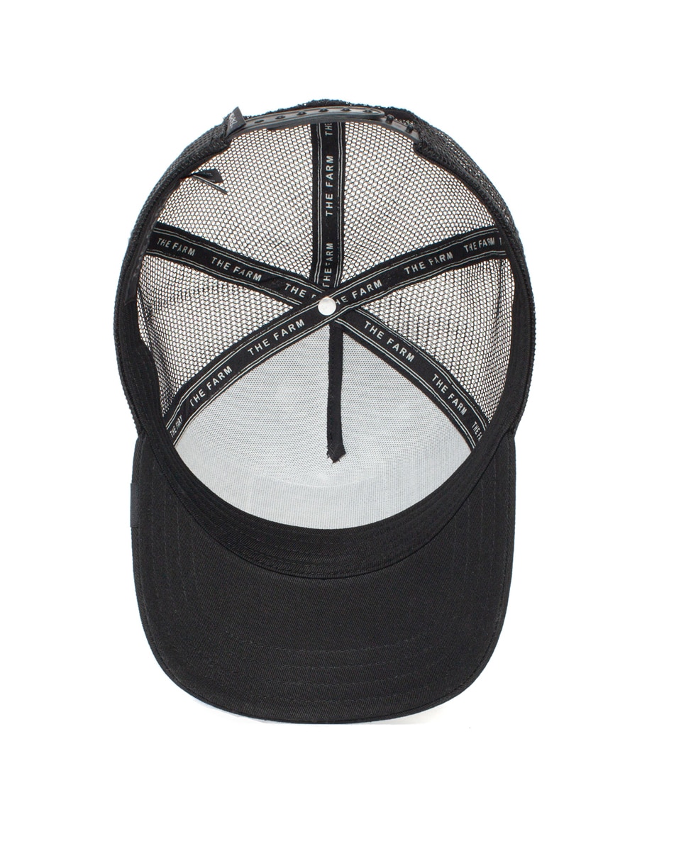 Boné Trucker com Emblema à Frente Preto-4