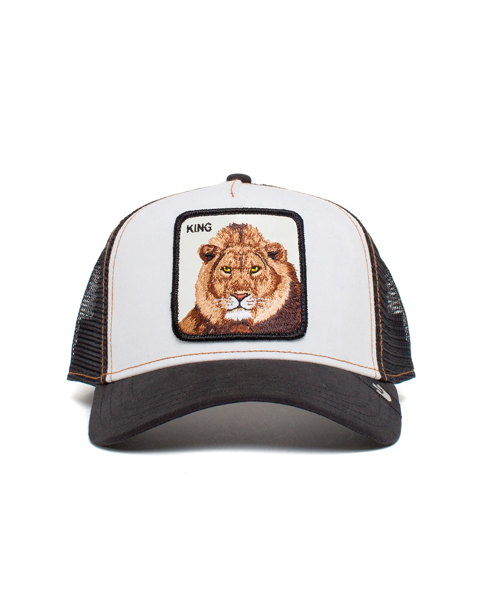 Boné Trucker com Emblema à Frente Preto-7