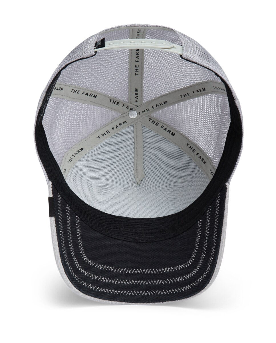 Boné Trucker com Emblema à Frente Cinzento-3