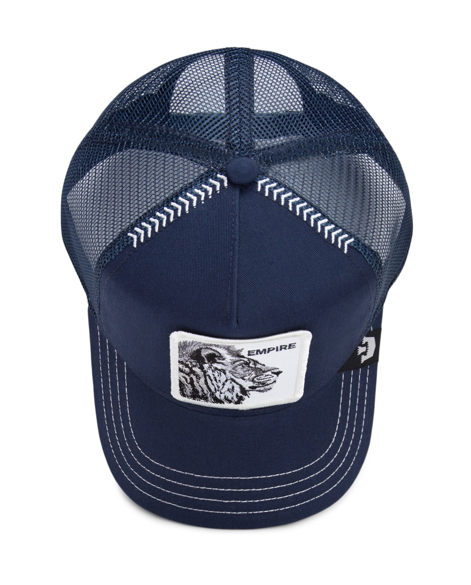 Boné Trucker com Emblema à Frente Azul-marinho-6
