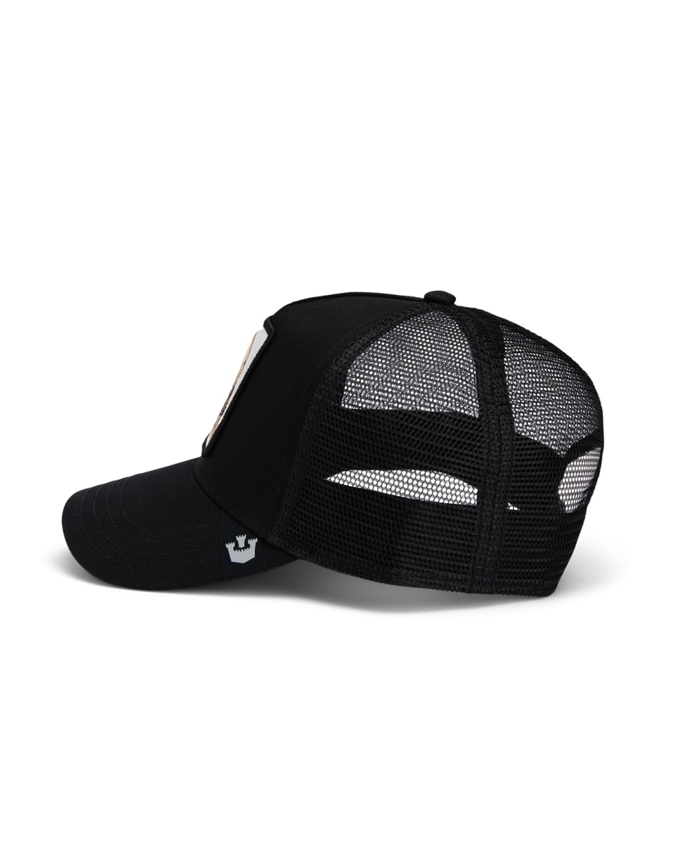 Boné Trucker com Emblema à Frente Preto-2