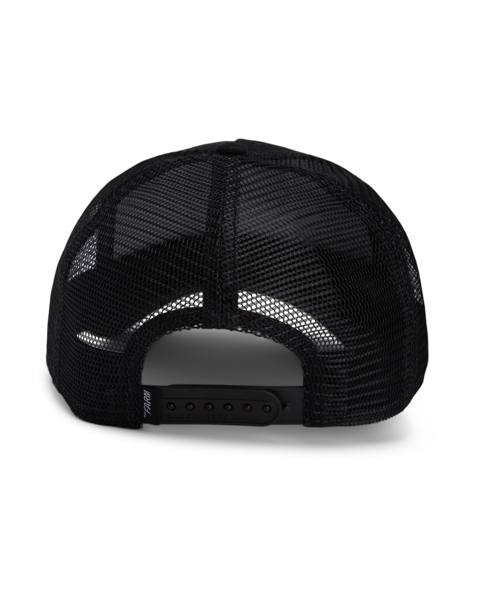 Boné Trucker com Emblema à Frente Preto-4