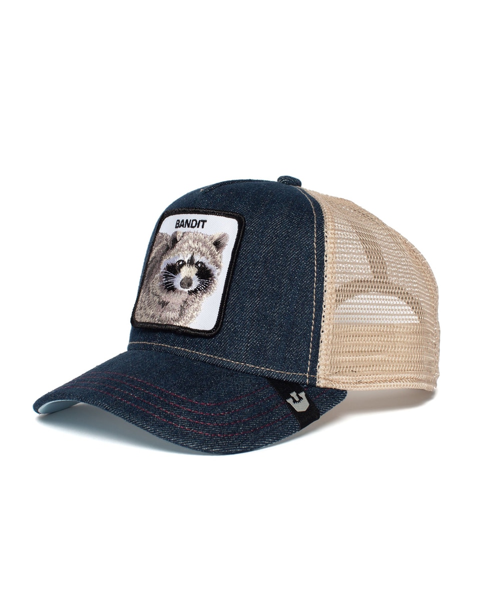 Boné Trucker com Emblema à Frente Azul-marinho-2