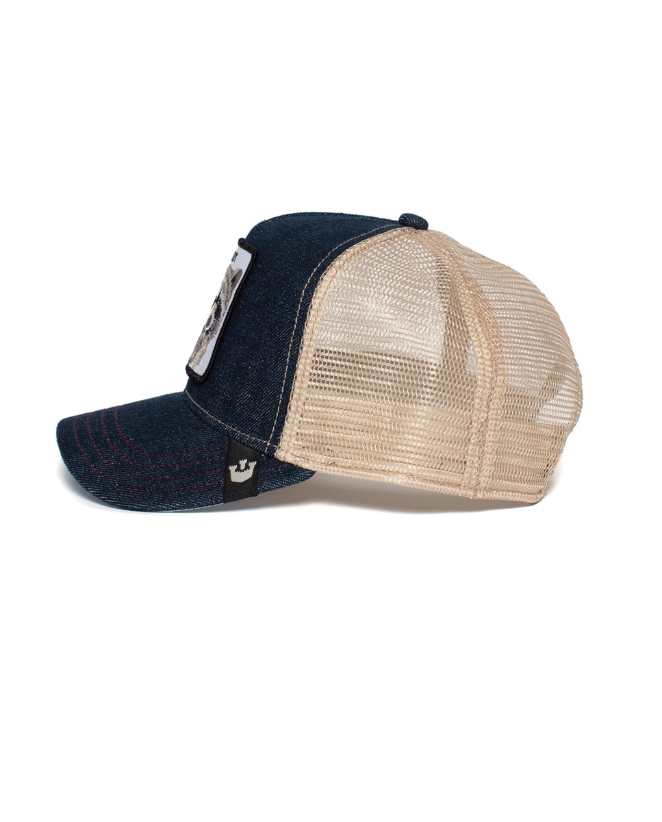 Boné Trucker com Emblema à Frente Azul-marinho-3