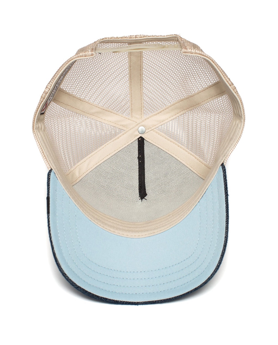 Boné Trucker com Emblema à Frente Azul-marinho-4