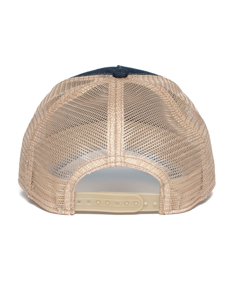Boné Trucker com Emblema à Frente Azul-marinho-5