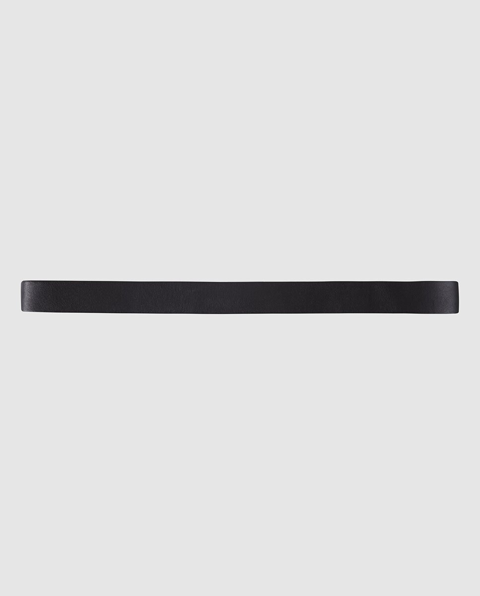 Cinto em pele castanho-claro Preto-2
