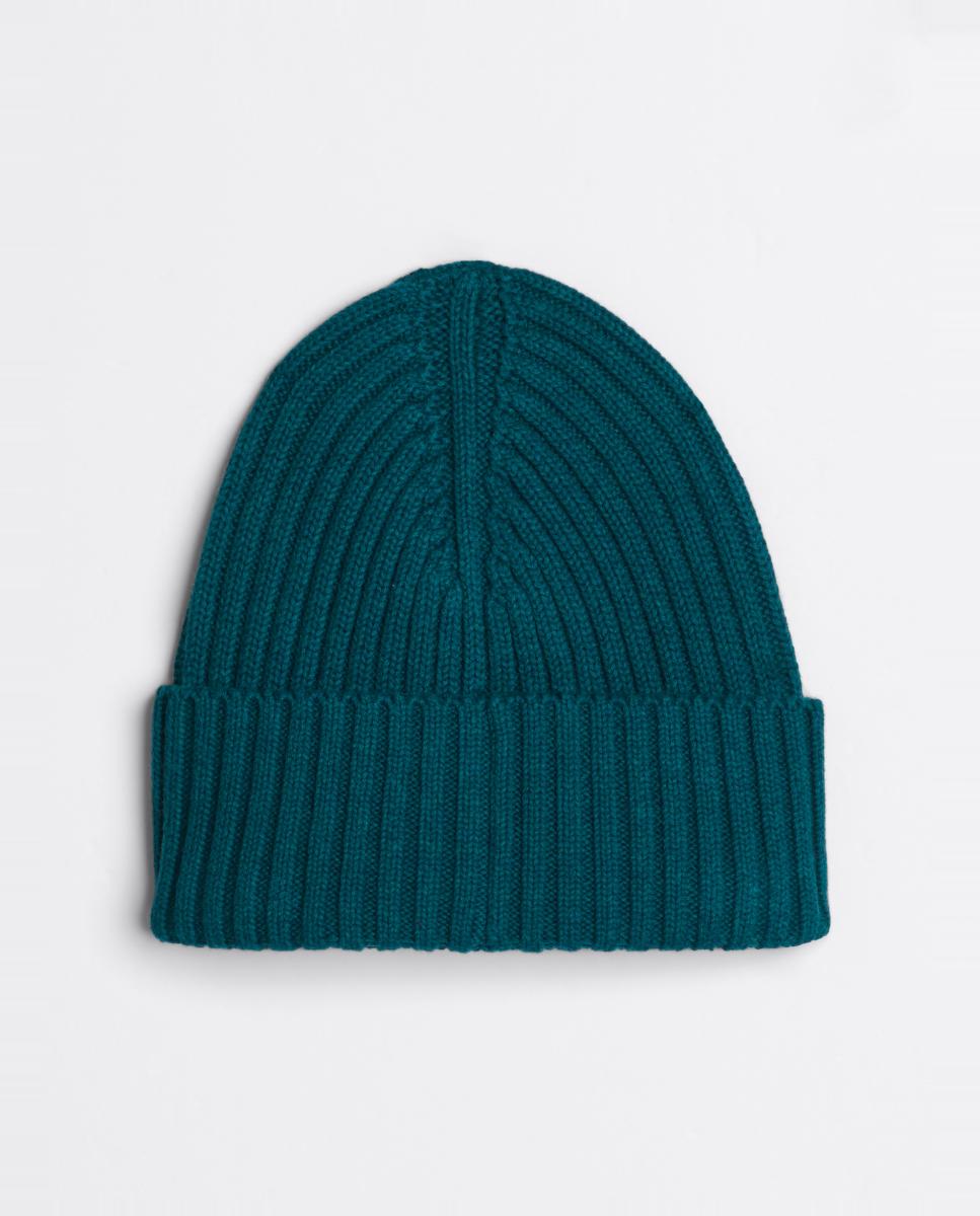 Gorro de algodón con parche logo de la marca - Tommy Hilfiger - Verde Verde-2
