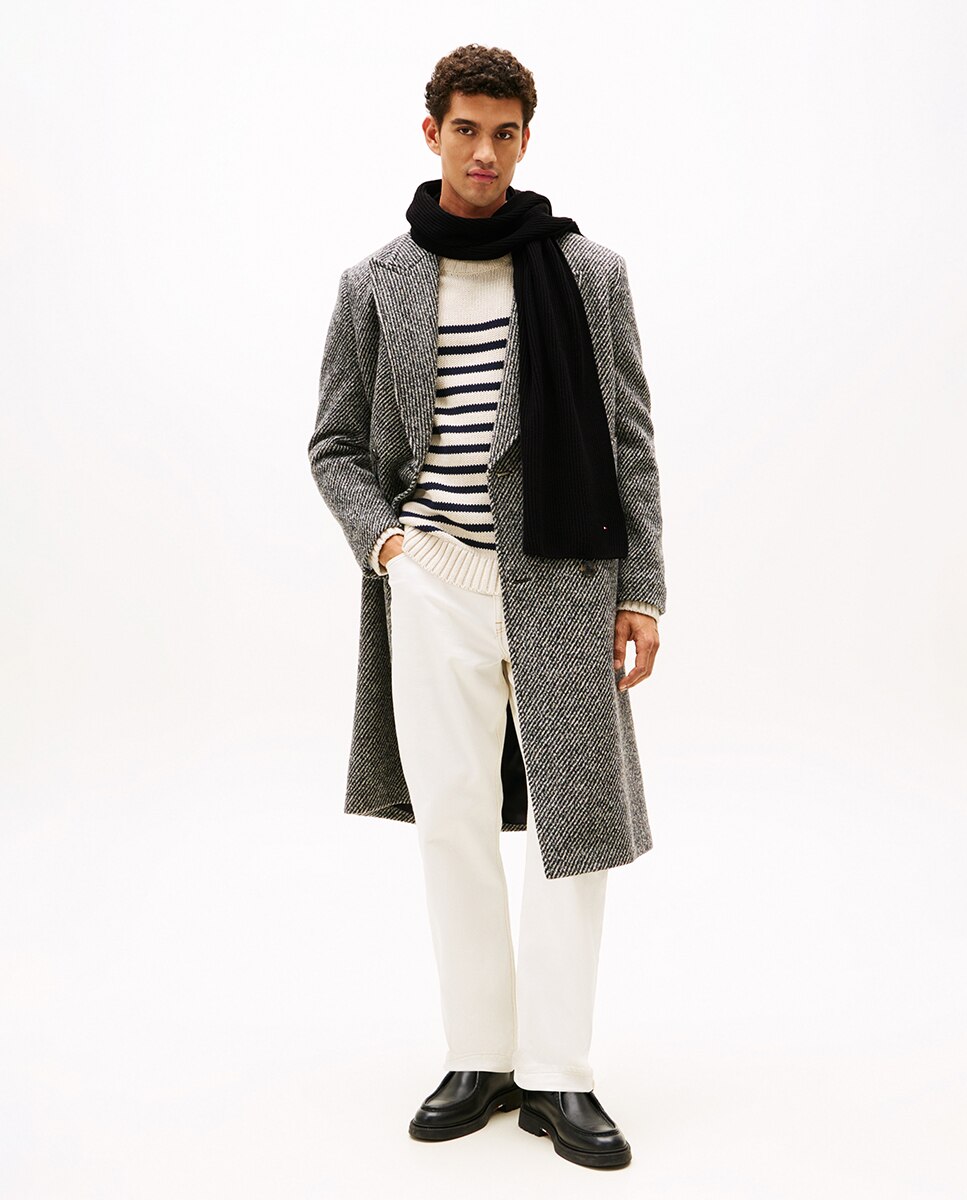 Bufanda en color de hombre - Tommy Hilfiger - Negro Negro-5