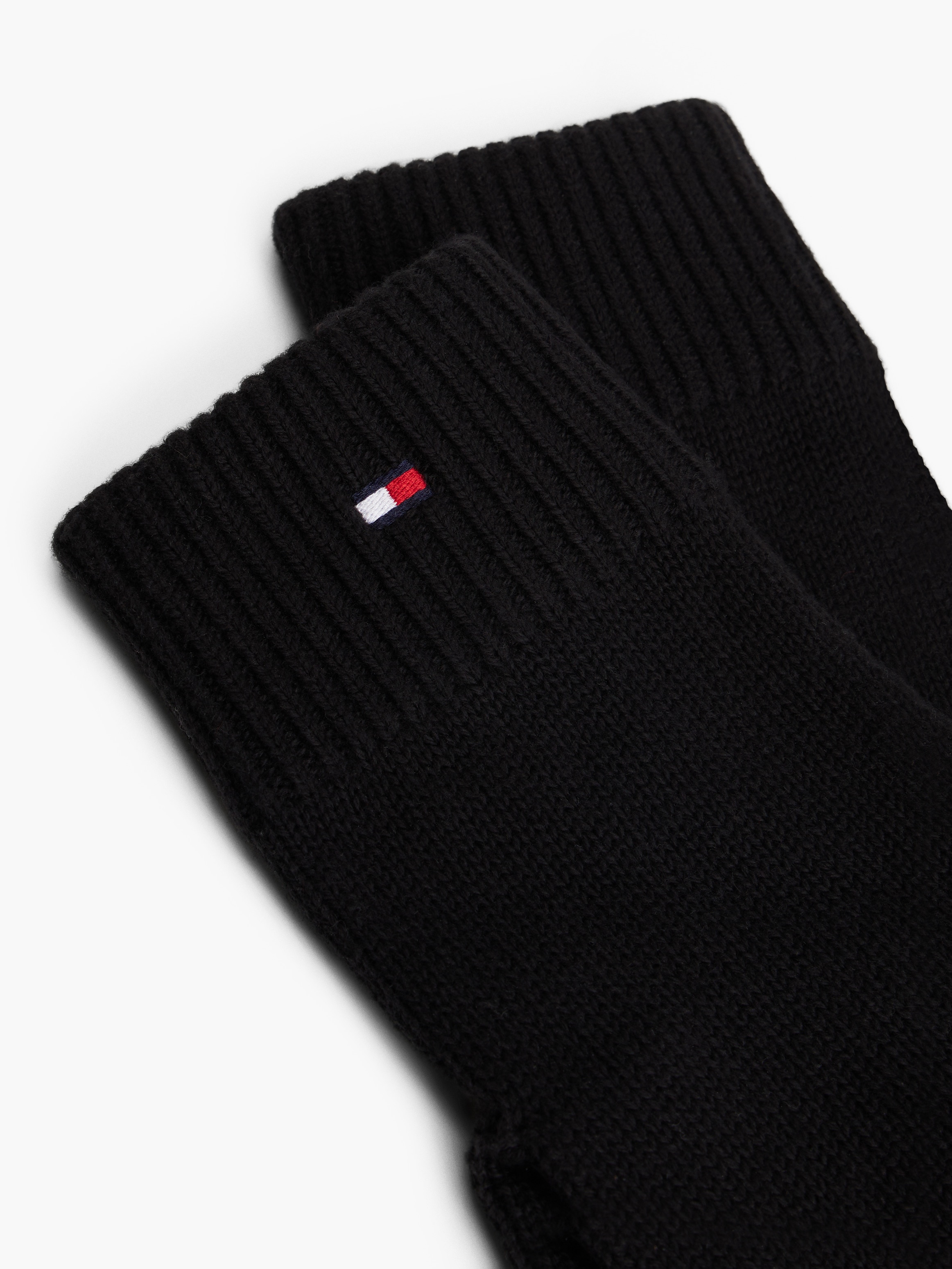 Luvas de Algodão com Bandeira da Marca Preto-2