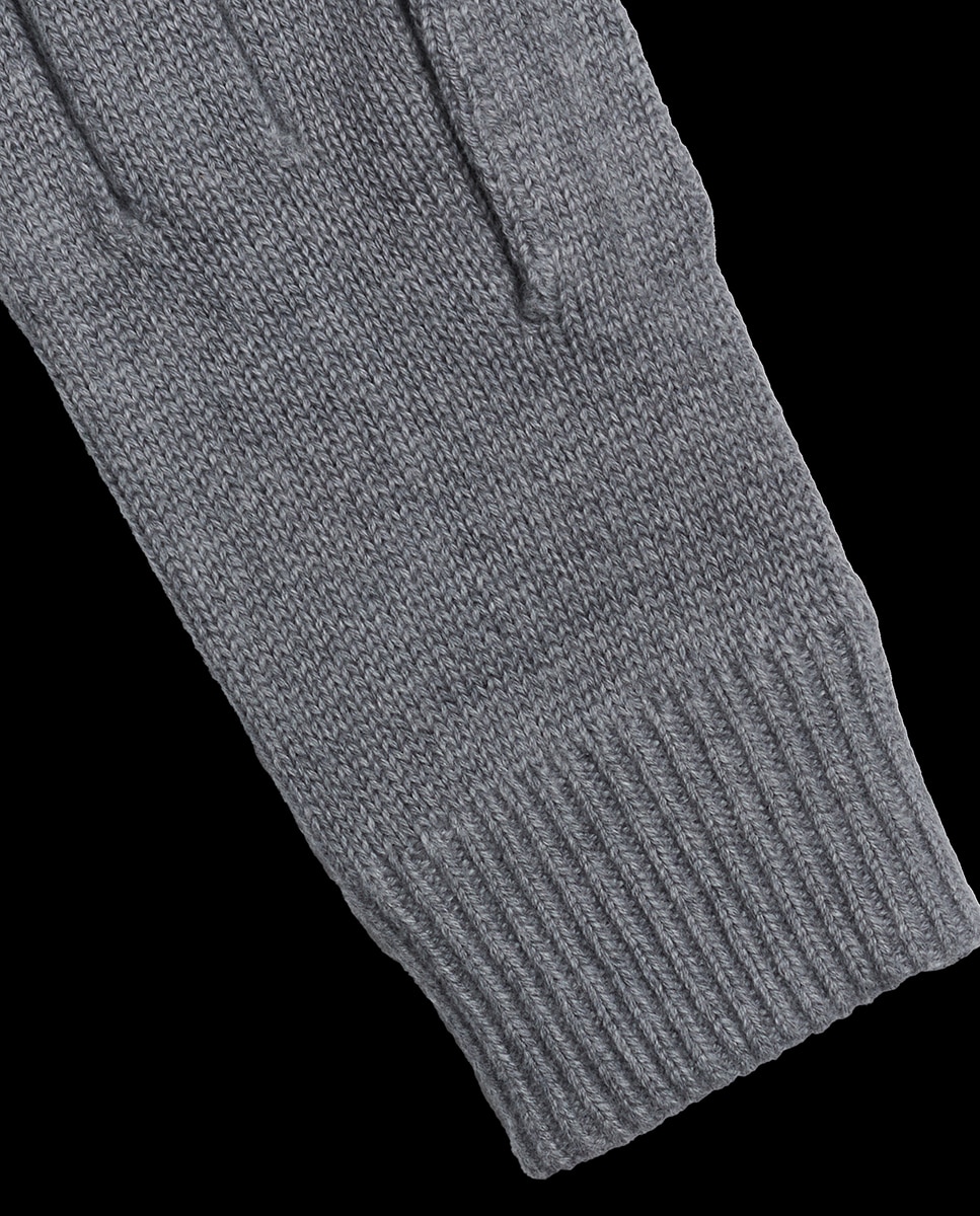 Luvas de Algodão com Bandeira da Marca Cinzento-3