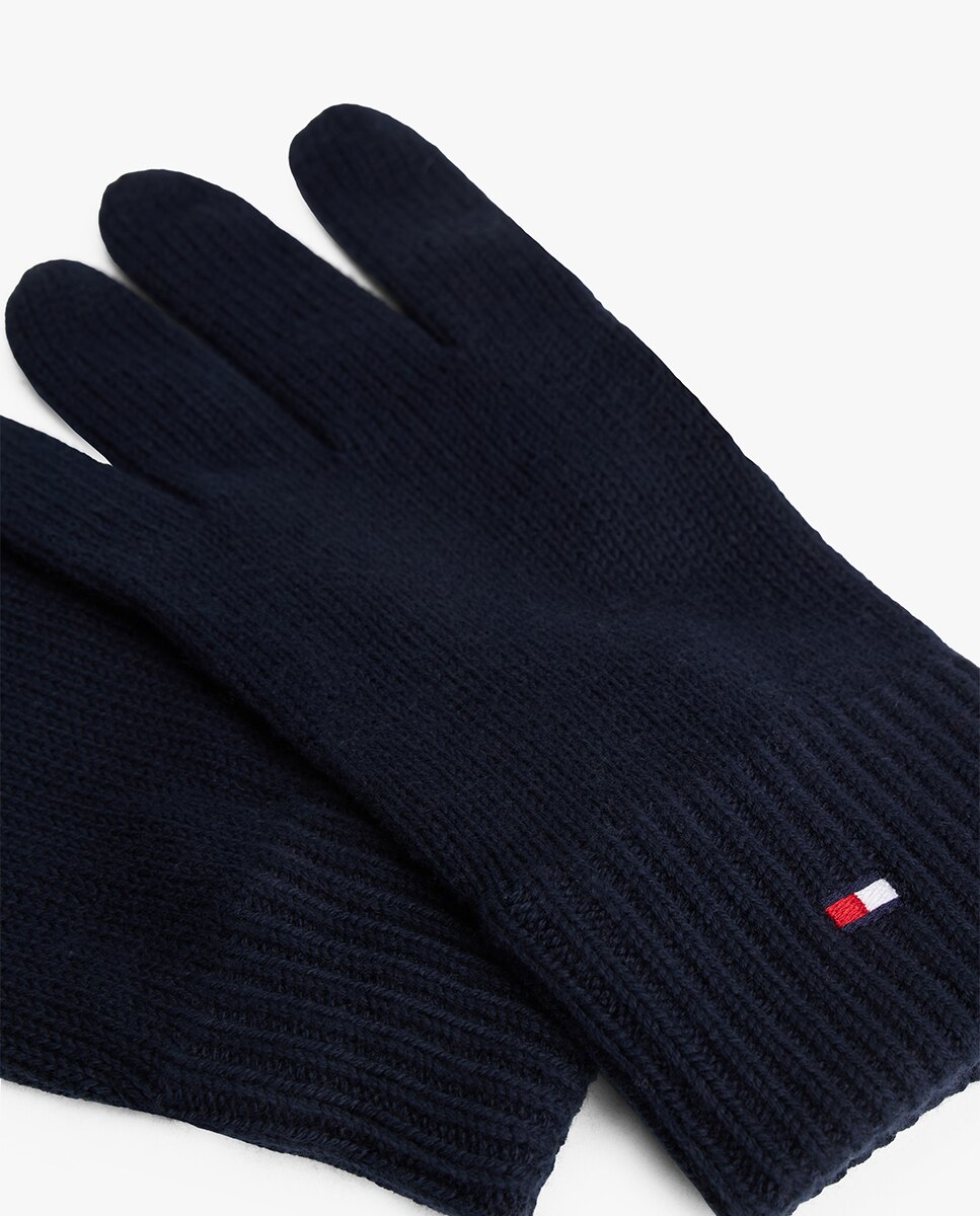 Luvas de Algodão com Bandeira da Marca Azul-4