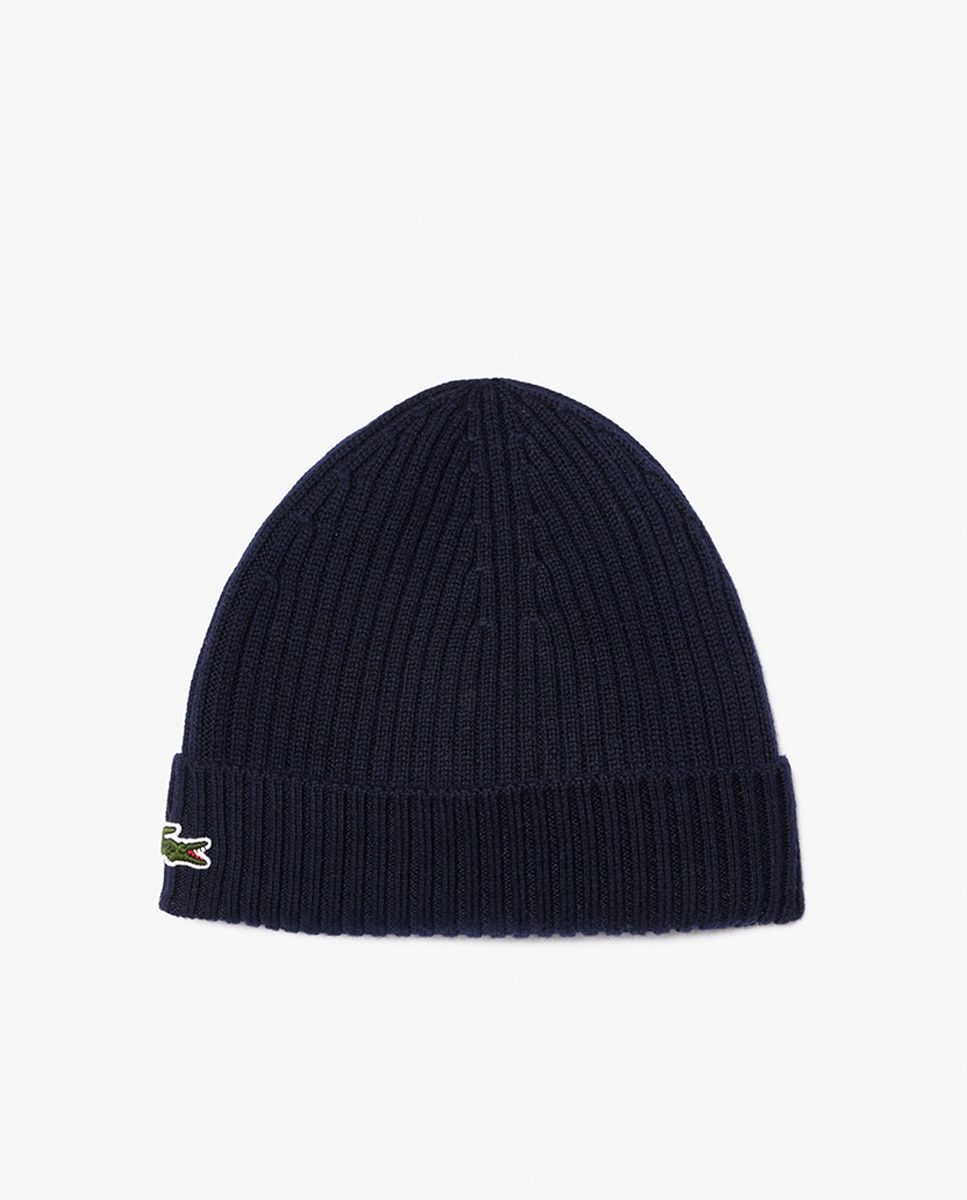 gorro de lana acanalada - Lacoste - Azul marino Azul marino-1
