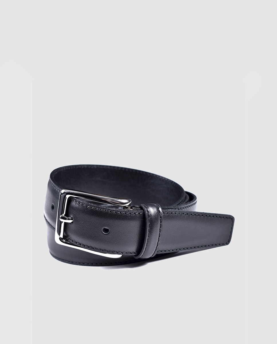 Cinto em pele preto Preto-1