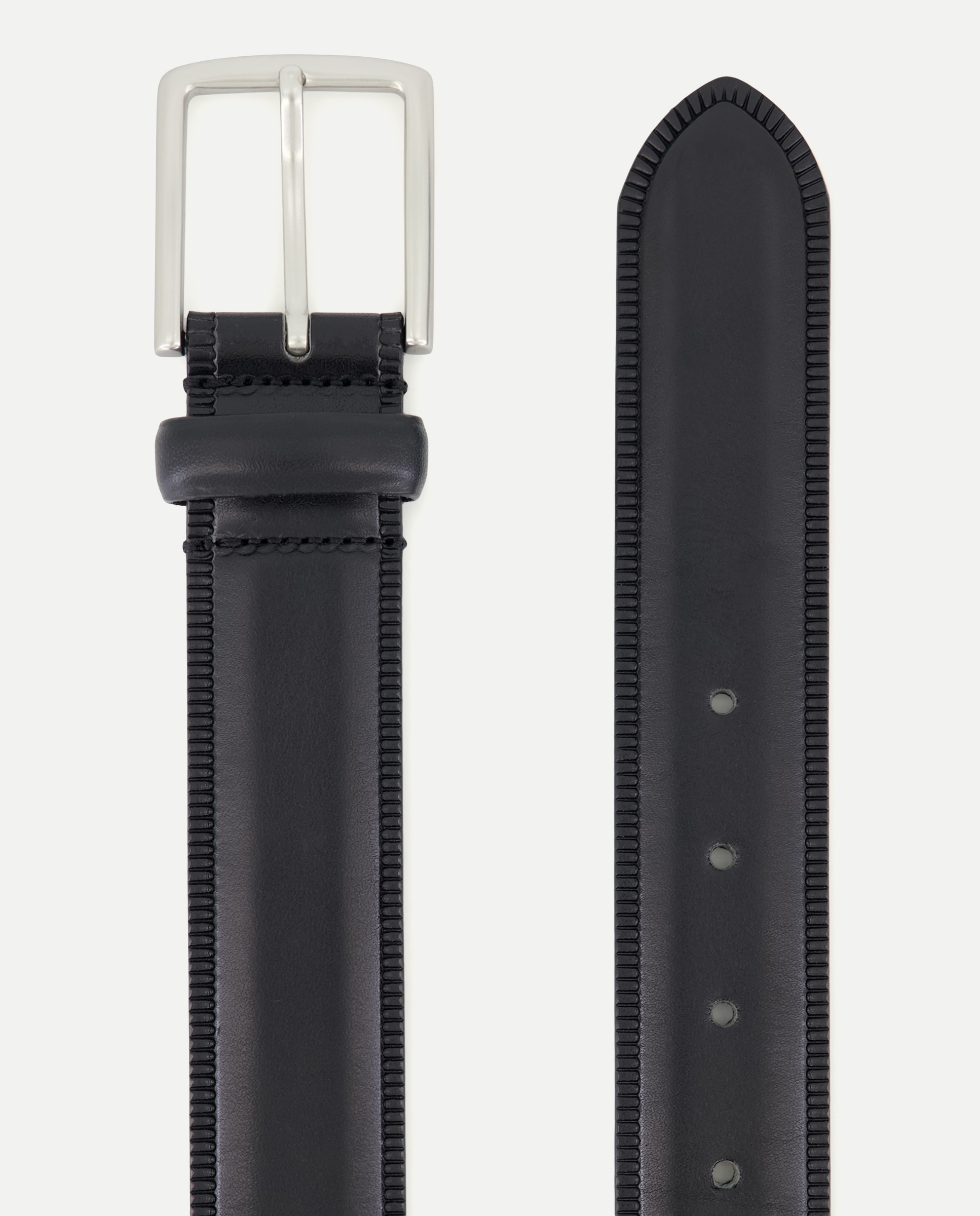 Cinturón de hombre en piel - Dustin - Negro Negro-2