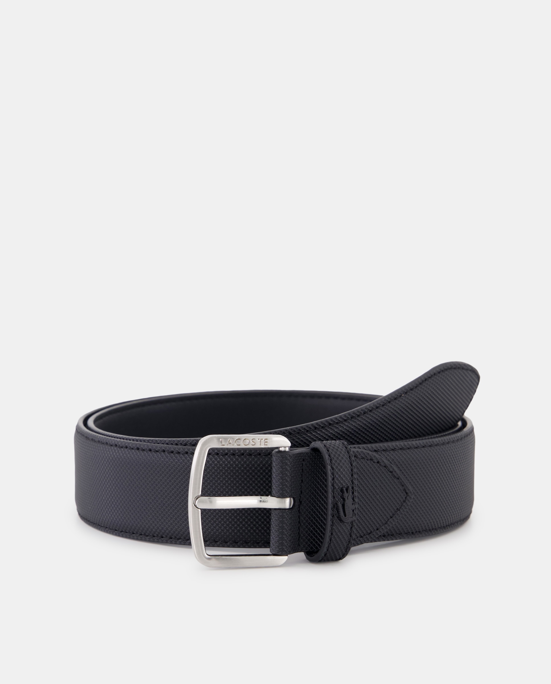 Cinto com Efeito Piqué Preto-1