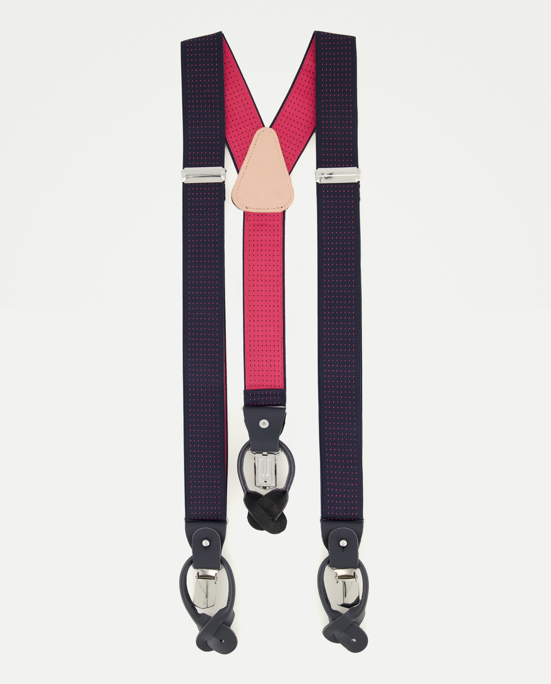 Imagem 0 de Suspensórios de uso duplo azuis às mini bolinhas